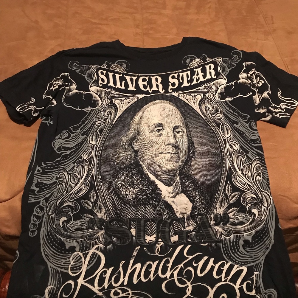 Silver star fight tee “Rashad Evans”